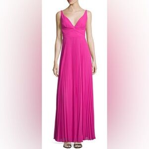 Laundry By Shelli Segal Bright Pink Gown